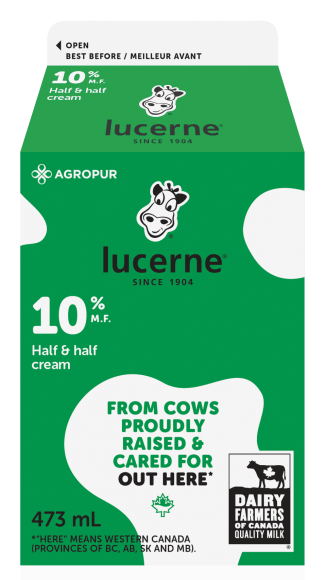 Lucerne 10% Half & Half Cream 473 Milliliters