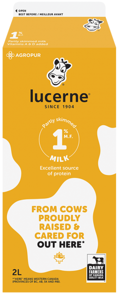 Lucerne 1% Partly Skimmed Milk