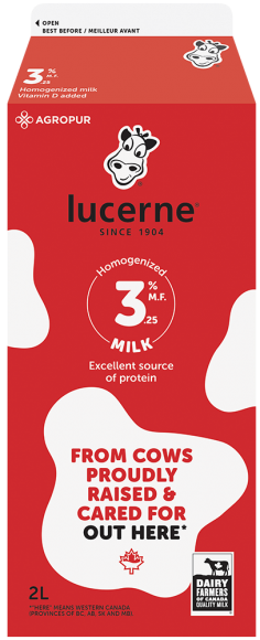 Lucerne 3.25% Homogenized Milk 2 Liters