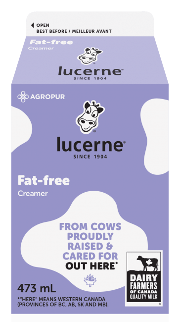 Lucerne 0% Fat Free Creamer 473 Milliliters