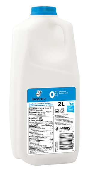 Lucerne 0% Skim Milk 2 Liters Jug