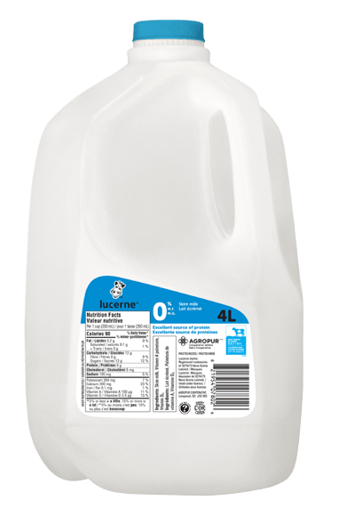 Lucerne 0% Skim Milk 4 Liters Jug