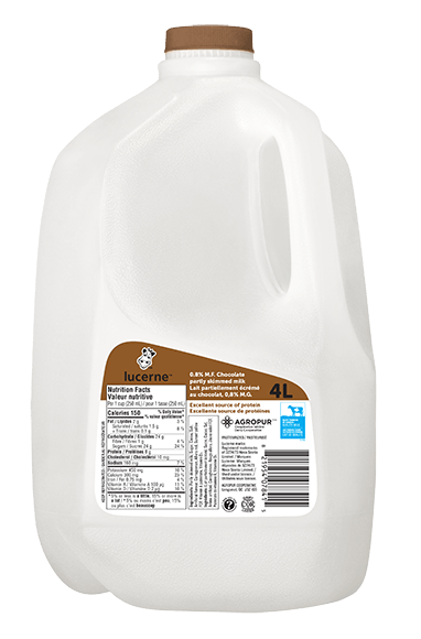 Lucerne Partly Skimmed Chocolate Milk 4 Liters Jug