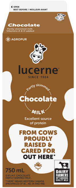 Lucerne 1% Partly Skimmed Chocolate Milk 750 mL