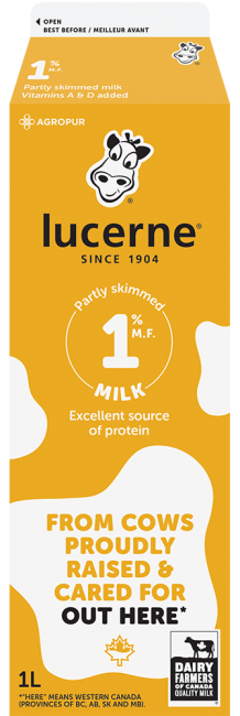 Lucerne 1% Partly Skimmed Milk 1 Liter