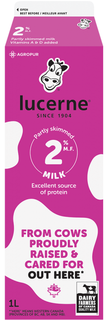 Lucerne 2% Partly Skimmed Milk 1 Liter