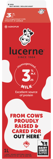 Lucerne 3.25% Homogenized Milk 1 Liter