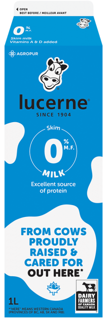 Lucerne 0% Skim Milk 1 Liters