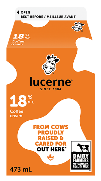 Lucerne 18% Coffee Cream 473 Milliliters