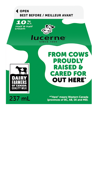 Lucerne 10% Half & Half Cream 237 Milliliters