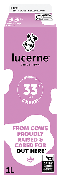 Lucerne 33% Whipping Cream 1 Liter