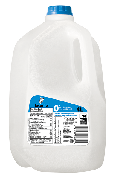 Lucerne 0% Skim Milk 4 Liters Jug Lucerne 0% Skim Milk 4 Liters Jug