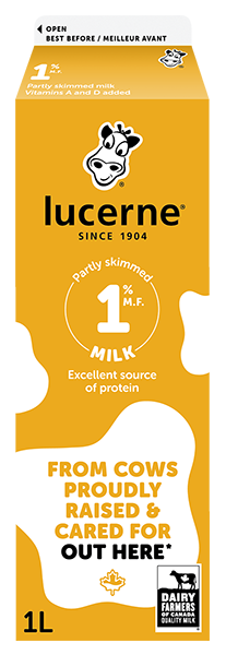 Lucerne 1% Partly Skimmed Milk 1 Liter