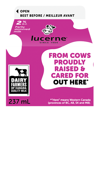 Lucerne 2% Partly Skimmed Milk 237 Milliliters