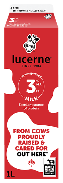 Lucerne 3.25% Homogenized Milk 1 Liter